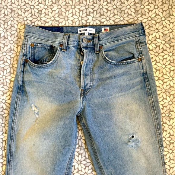 Re/Done Denim - Women's Re/Done Originals Grunge Jeans in Dirty Destroy Wash,  Size 26